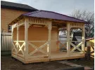Беседки с четырехскатной крышей